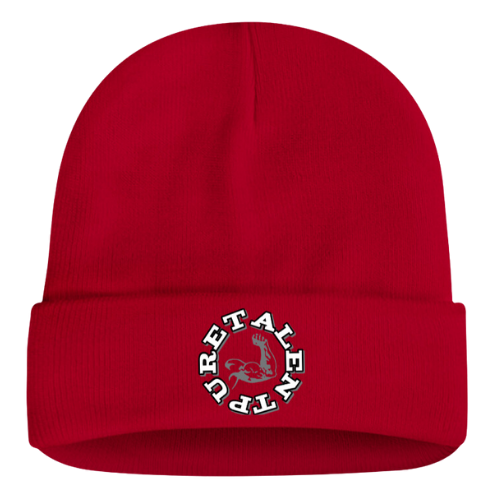 PureTalent Beanie (Red & White)