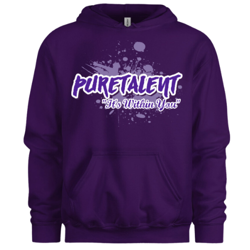 PAINTED IWY HOODIE (Purple & Lavendar with White Outline)