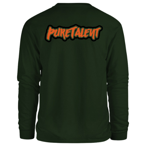 PT Long Sleeve (Dark Green & Orange)