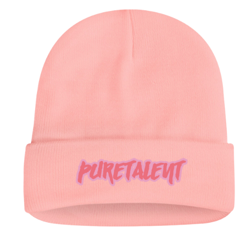 Puretalent Beanie - (Pink & Hot Pink)
